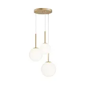 Светильник подвесной Maytoni Basic form E14 120 Вт 12 кв.м золото/белый IP20 (MOD321PL-03G1) Светильник подвесной Maytoni Basic form E14 120 Вт 12 кв.м золото/белый IP20 (MOD321PL-03G1)