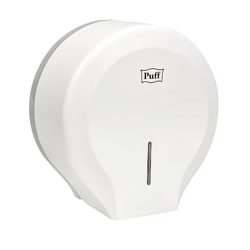 Диспенсер для туалетной бумаги Puff пластик белый (7130) Диспенсер для туалетной бумаги Puff пластик белый (7130)