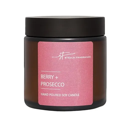 Свеча ароматическая Stella Fragrance Berry+Prosecco 90 г