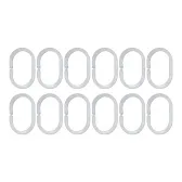 Кольца для штор Fora пластиковые прозрачные (12 шт.) (K12) Кольца для штор Fora пластиковые прозрачные (12 шт.) (K12)
