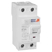 УЗО КЭАЗ DM63 OptiDin 63А 1P+N тип AC 300 мА 4,5 кА (343902)