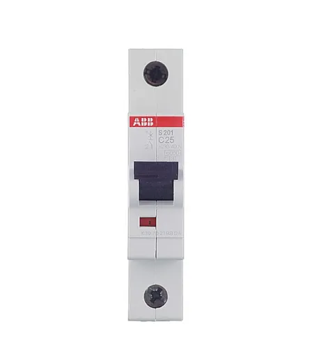 Автоматический выключатель модульный ABB S201 1P 25А тип C 6 кА 220 В (2CDS251001R0254) Автоматический выключатель модульный ABB S201 1P 25А тип C 6 кА 220 В (2CDS251001R0254)