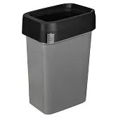Контейнер для мусора Econova Smart Bin Pro 50 л пластик серый