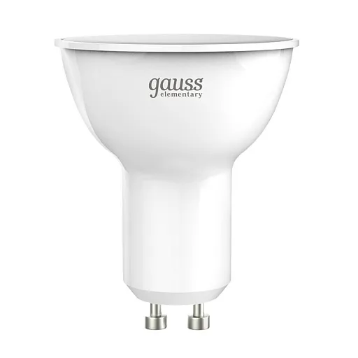 Лампа светодиодная Gauss GU10 3000К 11 Вт 850 Лм 180-240 В софит матовая Лампа светодиодная Gauss GU10 3000К 11 Вт 850 Лм 180-240 В софит матовая
