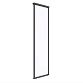 Дверь-купе 683x2552 мм белый снег/черный матовый Elegant