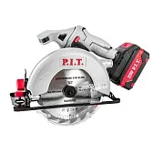 Пила дисковая аккумуляторная P.I.T. One Power 20 В 4Ач Li-Ion d165 мм с АКБ и ЗУ (PKS20H-165A/1)