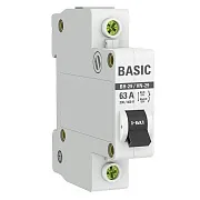 Выключатель нагрузки EKF Basic ВН-29 1Р 63А 230 В на DIN-рейку (SL29-1-63-bas) Выключатель нагрузки EKF Basic ВН-29 1Р 63А 230 В на DIN-рейку (SL29-1-63-bas)