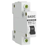 Выключатель нагрузки EKF Basic ВН-29 1Р 63А 230 В на DIN-рейку (SL29-1-63-bas)