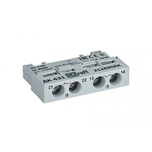 Контакт дополнительный Dekraft ДК-431 1НО+1НЗ для ВА-431 (21269DEK)