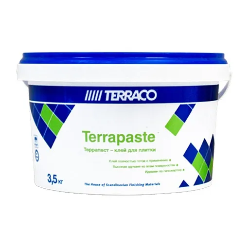 Клей для плитки Terraco Terrapaste готовый 3,5 кг Клей для плитки Terraco Terrapaste готовый 3,5 кг