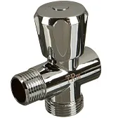 Вентиль латунный Terma 1/2 ВР(г) х 3/4 НР(ш) х 1/2 НР(ш) для подключения бытовой техники хром (25601) Вентиль латунный Terma 1/2 ВР(г) х 3/4 НР(ш) х 1/2 НР(ш) для подключения бытовой техники хром (25601)