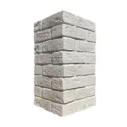 Искусственный камень угловой White Hills Кельн Брик белый (44 шт. = 3,4 пог.м)