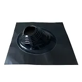 Проходка кровельная КМ 660х660 мм для дымоходов d200-280 мм черный силикон Проходка кровельная КМ 660х660 мм для дымоходов d200-280 мм черный силикон