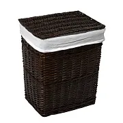 Корзина для белья WasserKraft Isar 470х350х550 мм 88,6 л коричневая (WB-130-L) Корзина для белья WasserKraft Isar 470х350х550 мм 88,6 л коричневая (WB-130-L)