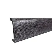 Плинтус экополимер Bello Deco XPS ПЛ 16 80х19х2000 мм графитовый массив (КА-00001197)