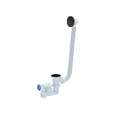 Сифон для ванны Cersanit Prime Black 1 1/2х40 мм регулируемый с выпуском клик-клак с соединением 40 мм (69155)
