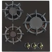 Варочная панель газовая Lauf PG-454BL classic 3 конфорки черная