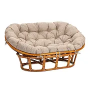 Диван садовый из ротанга TetСhair Mamasan коньячный/меланж 1690х1020х800 мм с подушкой (25869) Диван садовый из ротанга TetСhair Mamasan коньячный/меланж 1690х1020х800 мм с подушкой (25869)