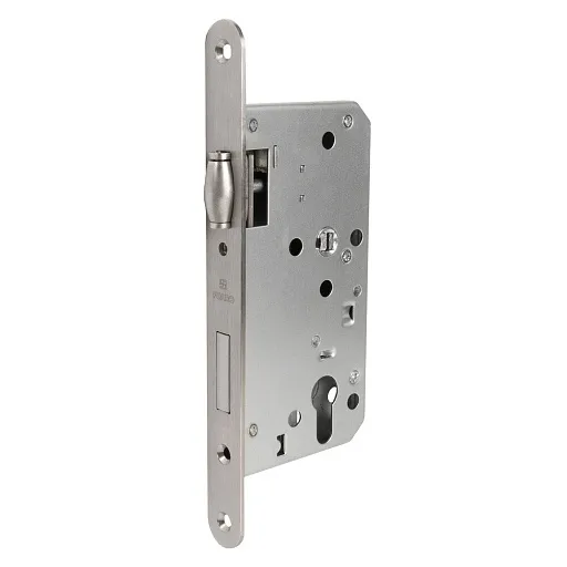 Замок врезной Fuaro DD.INOX-C-55.72-R для противопожарной двери под цилиндр хром Замок врезной Fuaro DD.INOX-C-55.72-R для противопожарной двери под цилиндр хром