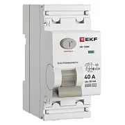 УЗО EKF PROxima ВД-100N 40А 1P+N тип A 30 мА 6 кА (E1026MA4030)