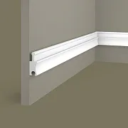 Декоративная рейка из экополимера 50х18х2800 мм Cosca Decor RX008 белая