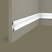 Декоративная рейка из экополимера 50х18х2800 мм Cosca Decor RX008 белая Декоративная рейка из экополимера 50х18х2800 мм Cosca Decor RX008 белая