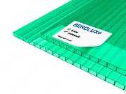 Сотовый поликарбонат BEROLUX 6 мм зелёный Сотовый поликарбонат BEROLUX 6 мм зелёный