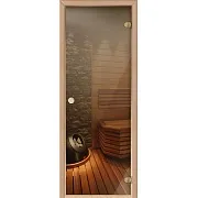 Дверь для бани и сауны стеклянная бронза DoorWood 690х1890 мм (DW02187) Дверь для бани и сауны стеклянная бронза DoorWood 690х1890 мм (DW02187)