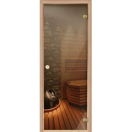 Дверь для бани и сауны стеклянная бронза DoorWood 690х1890 мм (DW02187) Дверь для бани и сауны стеклянная бронза DoorWood 690х1890 мм (DW02187)