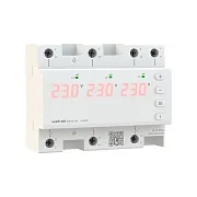 Реле напряжения модульное Welrok D6-40 red 230 В 40 А тип AC с дисплеем