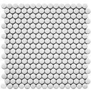 Мозаика Starmosaic Penny Round белая керамическая 315х309х6 мм матовая Мозаика Starmosaic Penny Round белая керамическая 315х309х6 мм матовая