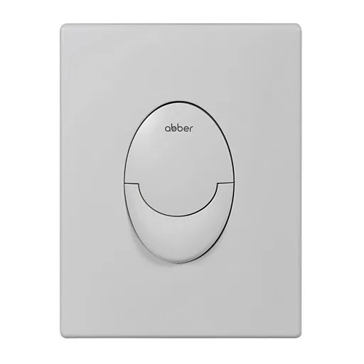 Клавиша смыва для инсталляций Abber пневматическая белая матовая (AC0125MW)
