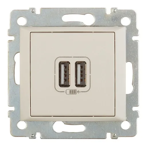 Розетка USB Legrand Valena встраиваемая слоновая кость 2хUSB-A (694372) Розетка USB Legrand Valena встраиваемая слоновая кость 2хUSB-A (694372)