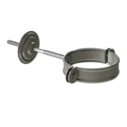 Docke STAL PREMIUM Хомут трубы (короткий саморез) D90 (Графит 7024)