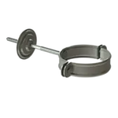 Docke STAL PREMIUM Хомут трубы (короткий саморез) D90 (Графит 7024)