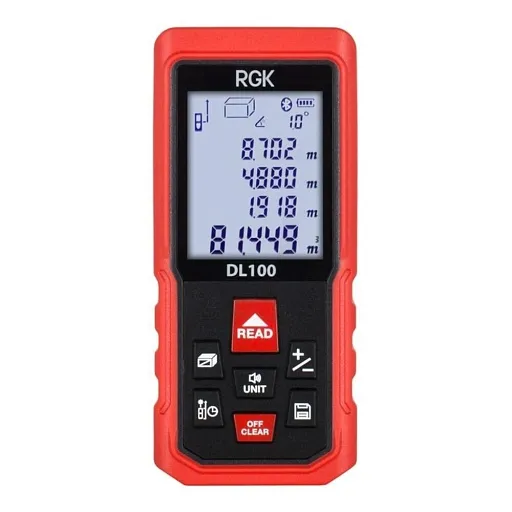 Дальномер лазерный RGK DL100 100 м с углометром (4610011875076)
