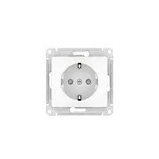 Розетка Systeme Electric Glossa встраиваемая белая с заземлением со шторками (GSL000145S) Розетка Systeme Electric Glossa встраиваемая белая с заземлением со шторками (GSL000145S)