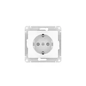 Розетка Systeme Electric Glossa встраиваемая белая с заземлением со шторками (GSL000145S) Розетка Systeme Electric Glossa встраиваемая белая с заземлением со шторками (GSL000145S)