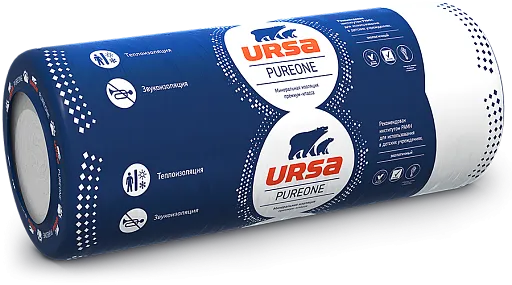 Утеплитель Урса PureOne 37RN 100x1200x10000 мм 12 кв. м Утеплитель Урса PureOne 37RN 100x1200x10000 мм 12 кв. м