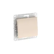 Выключатель Systeme Electric Glossa одноклавишный встраиваемый бежевый (GSL000211S) Выключатель Systeme Electric Glossa одноклавишный встраиваемый бежевый (GSL000211S)