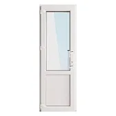 Металлопластиковая дверь VEKA 2050х700 мм алюминиевый порог белая левая стеклопакет Металлопластиковая дверь VEKA 2050х700 мм алюминиевый порог белая левая стеклопакет