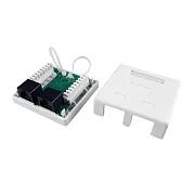 Розетка компьютерная Hyperline 8P8C CAT6 2 гнезда (430235)