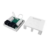 Розетка компьютерная Hyperline 8P8C CAT6 2 гнезда (430235)