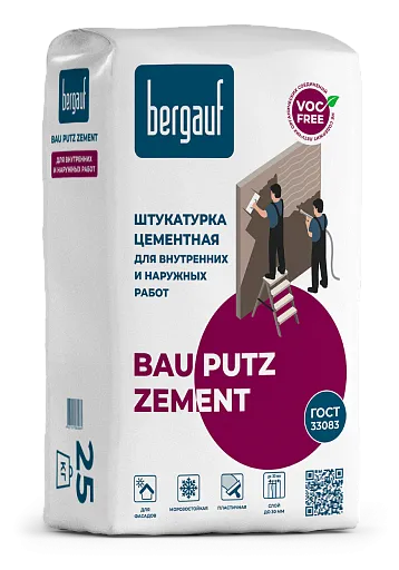 Штукатурка Bergauf Bau Putz Zement 25 кг Штукатурка Bergauf Bau Putz Zement 25 кг