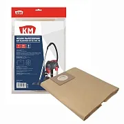 Мешок для пылесоса КМ 20 л к модели VC-1201/20 бумага для сухой уборки (5 шт.) (PBVC-20)