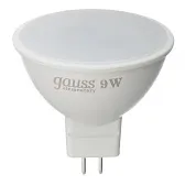 Лампа светодиодная Gauss GU5.3 6500К 9 Вт 680 Лм 180-240 В рефлектор MR16 матовая Лампа светодиодная Gauss GU5.3 6500К 9 Вт 680 Лм 180-240 В рефлектор MR16 матовая