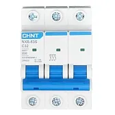 Автоматический выключатель модульный Chint NXB-63S 3P 32А тип C 4,5 кА 400 В (296830 Chint) Автоматический выключатель модульный Chint NXB-63S 3P 32А тип C 4,5 кА 400 В (296830 Chint)