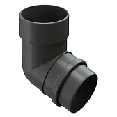 Колено трубы Docke Lux пластиковое d100 мм 72° графитовый серый RAL 7024 Колено трубы Docke Lux пластиковое d100 мм 72° графитовый серый RAL 7024