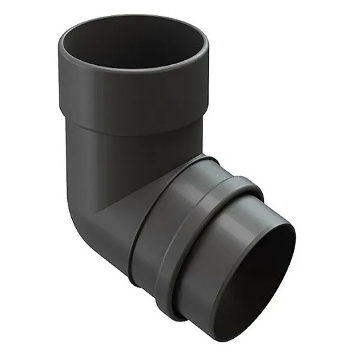 Колено трубы Docke Lux пластиковое d100 мм 72° графитовый серый RAL 7024 Колено трубы Docke Lux пластиковое d100 мм 72° графитовый серый RAL 7024