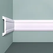 Молдинг из экополимера ударопрочный 80х15х2000 мм под покраску Bello Deco XPS M 8 белый